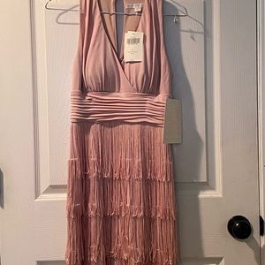 Boston Proper Blush color Fringe Dress size 0